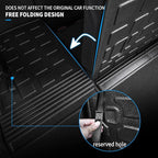 Bomely Trunk Mat Compatible with 2020-2026 Toyota Highlander Cargo Mat Cargo Liner Back Seat Cover Protector TPE Trunk Liner 2025 7 Seats Highlander Accessories (Trunk Mat+Backrest Mats)