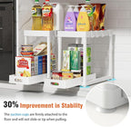 2 Pack Pull-Out Storage Organizers, Under Sink Organizer and Storage for Bathroom & Kitchen,Multi-Purpose Under Cabinet Organ
