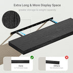 Vivelove Single Floating Shelves 36 inch Long, 10 in Deep Shelves Wall Mounted for Bedroom, Bathroom, Living Room, Kitchen, O