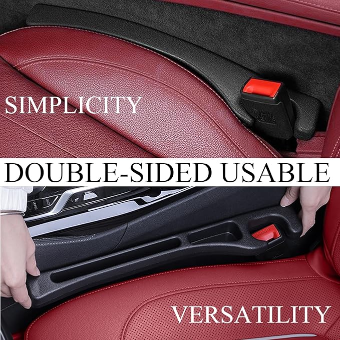 Pukonger Car Seat Gap Filler Compatible with Honda CR-V CRV Accessories Seat Gap Plug Blocker with Storage Slot Organizer Non-Slip Car Cup Holder Coaster 2 Pack Black