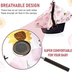 Waterproof Baby Car Seat Cover，YVMVDV Patented Cold Weather Carseat Cover for Babies,Infant Car Seat Cover Canopy for Boy Gir