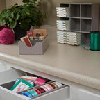 Household Essentials Grey 727-1 Deep 3 Section Drawer Organizer Box for Storage | 12 in x 6.13 in x 3.13