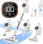 Tikom V500 Cordless Vacuum Cleaner for Home, 40000Pa/450W Stick Vacuum with LED Touch Screen, Charging Wall Dock, Anti-Tangle