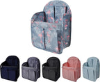 Vercord Backpack Organizer Insert Liner Hanging Travel Bag in Bag with Many Pockets
