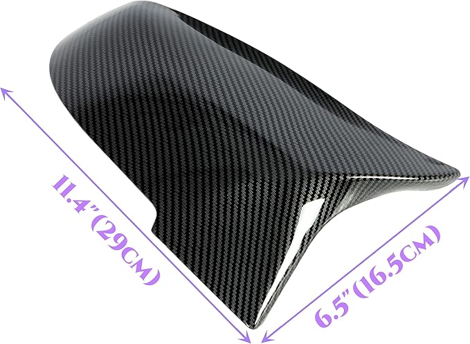 ECOTRIC Side Mirror Covers Door Mirror Cap Compatible with BMW F20 F21 F22 F23 F30 F31 F32 F33 F34 F36 F87 X1 E84 Rearview Replacement Carbon Fiber Style Pair