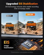 WOLFBOX X3 PRO Dash Cam Front and Rear, Dual STARVIS 2 IMX675, 1440P 60FPS+1440P ADAS Car Camera, EIS Image Stabilization wit