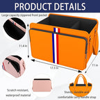Homeve Trunk Organizer for Car, Waterproof Collapsible 3 Compartments Car Organizer, Foldable Storage for Car Accessories, Too