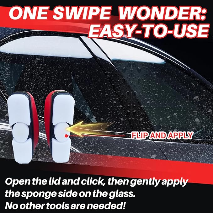 Car Water Repellent & Anti-Fog for Windshield – Quick Interior & Exterior Glass Treatment Bundle, Rain Repellent & Antifoggin