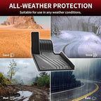 LASFIT Floor Mats Fit for BMW X7 2019-2025 2026 7 Seaters, Custom Fit TPE All Weather Waterproof Floor Mat Front & Rear Rows Car Liners for xDrive40i xDrive50i M50i M60i, Black