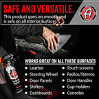 Adam's Polishes Interior Detailer 16 fl. oz (Combo) - Total Car Interior Cleaner, Protectant & Dressing | All Purpose Cleaner