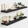 Vivelove 36 Inch Floating Shelves, Deep Wall Shelves with Invisible Brackets, Display Shlf for Bathroom Living Room Kitchen B