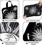 6 Pcs Compression Packing Cubes Waterproof Suitcase Travel Bag Luggage Backpack Organizer Travel Cubes for Packing-Gothic Sty
