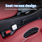Car Seat Gap Filler Organizer, 2 Pack Black - Seat Gap Filler with Storage, Universal Fit Between Seat & Console, Stop Phone Keys Dropping, Car Organizer for SUV Truck, Car Side Gap Plug