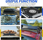 ECOTRIC 59" x 39" x 5.1" Universal Adjustable Roof Rack Cargo Carrier Basket with Extension Heavy Duty Steel Car SUV Top Luggage Storage Holder Basket for Travel 250LBS Weight Capacity