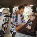 ONE PIX Backseat Car Organizer Mats Back Seat Organizers and Storage Bag with Touch Screen Tablet Holder for Kids Toddlers Seats, Travel Accessories, Road Trip Essentials (2PCS)