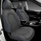 CAROMOP Luxury PU Leather Car Seat Covers Full Set-Waterproof Seat Protectors with Split Bench Seat Covers for Cars-Universal