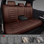 CAR PASS 3D Foam PU Leather Car Seat Covers, Universal Seat Covers Full Sets for Trucks SUV Sedan Automotive Seat Covers Armr