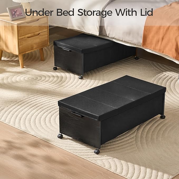 Under Bed Drawers on Wheels, XXXXL Size, UnderBed Storage with Wheels, Wooden Under Bed Storage, Underbelly Storage, Heavy Du