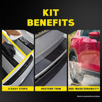 Meguiar's Heavy Duty Trim Restoration Kit - Includes a Cleaning Solution to Deep Clean Plastic and Trim and Protective Trim Shield That Delivers Ultra-Durable Protection with UV Blocking Protection