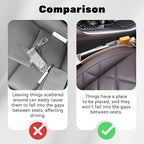 2PCS Car Seat Gap Filler Organizer, Multifunctional Seat Side Gap Filler Between Seat and Console, with Organizer & Hook Function for Avoiding Dropped Items, Universal Fits (Beige)