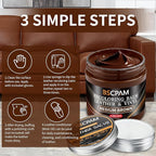 Medium Brown Leather Recoloring Balm with 100ml Mink Oil,Leather Couch Scratch Remover,Leather Repair kit for Vinyl Furniture