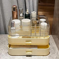 Makeup Organizer with Stackable Drawers, Bathroom Countertop Vanity Organizers and Storage, Ideal for Desk and Dresser, Great