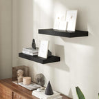 20 Inch Floating Shelves for Wall, 8 Inch Deep Floating Shelf for Storage & Display, Rustic Wall Mounted Shelf with Invisible