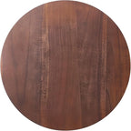 VEVOR 24 in Wood Lazy Susan Turntable, 360° Rotation Round Clear Tabletop Rotating Tray, Acacia Wood Dining Table Centerpiece