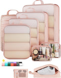 Veken 9/11 Set Compression Packing Cubes for Travel Essentials,Compressible Expandable Large Luggage Suitcase Organizer Bags 