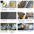 136Pcs Sanding Disc Drill Polishing Kit,3 Inch Sandpaper Wet Dry Headlight Restoration Kit with Hook and Loop Buffing Pads fo