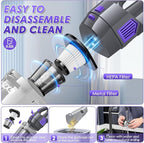 Handheld Vacuum Cordless, 15000PA Strong Suction Hand Held Car Vacuum Cleaner Rechargeable, Portable Hand Vacuum with Multi-N