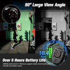 Mini Body Camera Video Recorder Built-in 128GB Card with Night Vision IR & Loop Record HD 1080P, 6 HR Battery Life Police Cam for Outdoor, Law Enforcement, Security Guard (128G With Magnetic Lanyard)