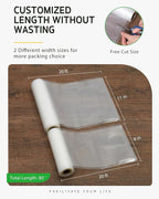 Syntus Vacuum Sealer Bags, 4 Pack 2 Roll 11" x 20' and 2 Roll 8" x 20' Commercial Grade BPA Free Bag Rolls, Food Vac Bags for