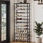 YATINEY 12 Tier Shoe Rack, Large Capacity Shoe Storage Organizer Holds 48 Pairs, Sturdy and Stable, for Entryway, Hallway, Cl