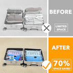 SpaceAid Travel Vacuum Bags for Luggage with Electric Pump, 21 Pack Vacuum Seal Bags for Clothing Travel, Space Saver Compres