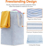 Lifewit 2 Pack Laundry Basket 80L Each, Collapsible Clothes Hamper with Reinforced Handles, Freestanding Waterproof Design fo