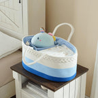 luxury little Diaper Caddy Organizer, Large Cotton Rope Nursery Baby Basket, Changing Table Organizer for Baby Diaper Storage