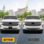 Front Bumper License Plate Frame Bracket Compatible with Chevy Suburban Tahoe 2021 2022 2023 2024, Black License Frame Holder
