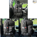 8 Pack Tactical Molle Car Seat Back Organizer Vehicle Panel with 7 Detachable Molle Pouch for Car Truck Ford Jeep Vehicle Automotive Organizer For Man Combined On Demand (7 Pouches)