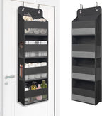 TYMENSH Over The Door Hanging Organizer with 4 Large Pockets – Closet, Bathroom, Nursery, Bedroom, Dorm Storage for Toys, Cos