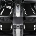 CAR PASS Waterproof Universal Fit Car Floor Mats, Cow Print Car Mats Fit for SUV,Vans,sedans, Trucks,Set of 4pcs Car Carpet w