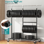 Raybee Clothes Rack Heavy Duty 450LBS, Clothing Racks for Hanging Clothes 200+, Metal Clothing Rack with Wheels, Rolling Comm