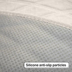 Universal Auto Faux Linen Back Car Seat Cover Beige - Breathable Rear Seat Protector with Non-Slip Bottom SizeSL - Diamond St