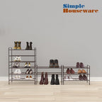 Simple Houseware 3-Tier Stackable Shoes Rack Storage Shelf, Bronze