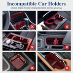 Car Cup Holder Expander, Cup Holder Extender Adapter with Expandable Arm and Adjustable Base, Compatible with Yeti Ramblers 1