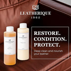 Leatherique Leather Care & Preservation Set - 8 oz | Leatherique Rejuvenator Oil & Prestine Clean 2-Step System | Softens, Co