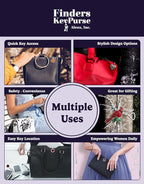 Women’s Bag Charm Key Finder, Car Keychain Hook, Cute Purse Organizer & Tote Bag Accessories, Gifts for Mom - Slim Pickings