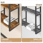 31.5 Inch Floating Shelves, 6 Tier Wood Shelves for Wall, Heavy Duty Wide Wall Mount Shelves for Living Room Bedroom Kitchen 