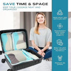 Compression Packing Cubes for Travel, Packing Cubes for Carry on Suitcases, Large Luggage Organizers 4-Pack, Travel Accessori