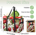 Reusable Grocery Bags Heavy Duty Shopping Bags Foldable Large Tote Bags with Long Handles & Hard Bottom